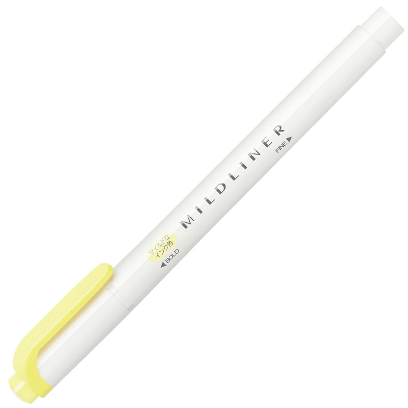 ZEBRA WKT7 Mildliner Highlighter Sherbet Yellow