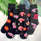 TYPICAL US Flower Series Socks Set (1Box - 5Pairs)