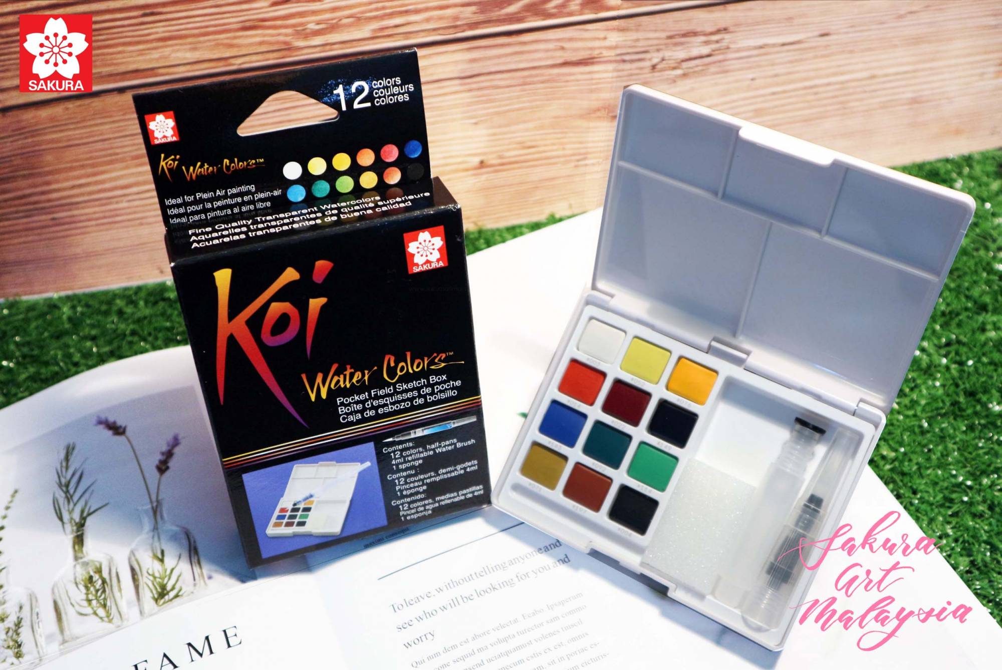 SAKURA Koi Watercolor Sketch Box