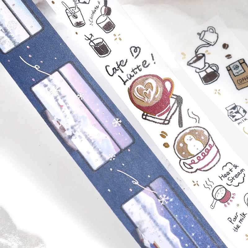 BGM Winter Masking Tape Snow Sleeping Train