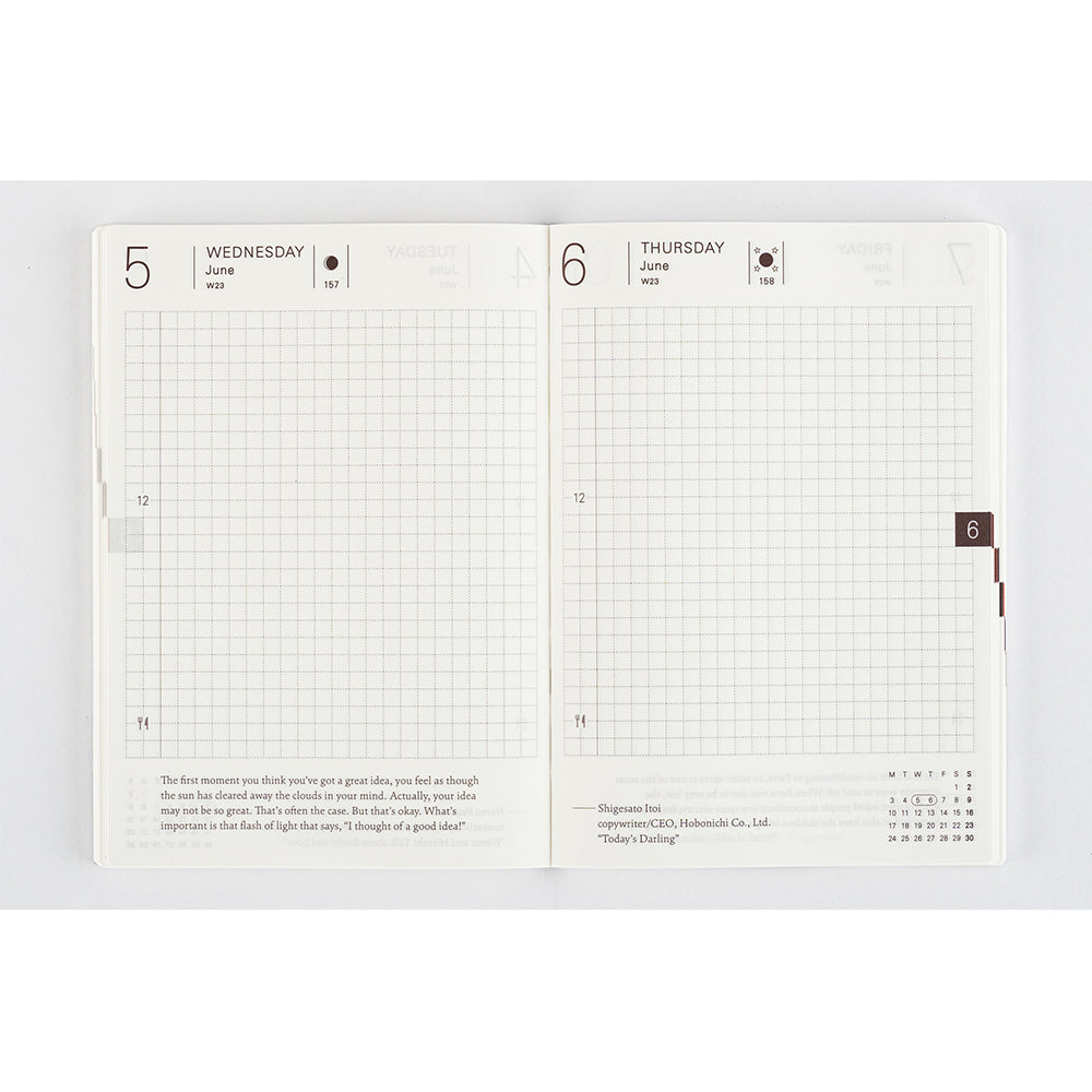 HOBONICHI TECHO 2024 Planner English A6