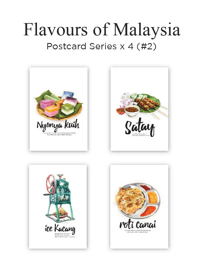 MUOC Flavours of Malaysia Postcard Series Set #2