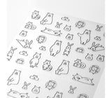 MIDORI Chat Sticker 2590 Forest Animals