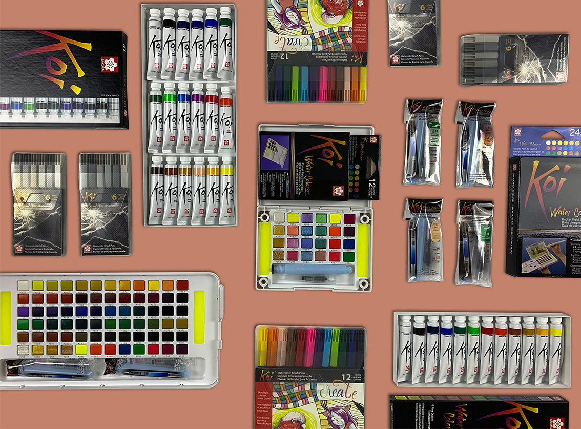 SAKURA Koi Watercolor Sketch Box