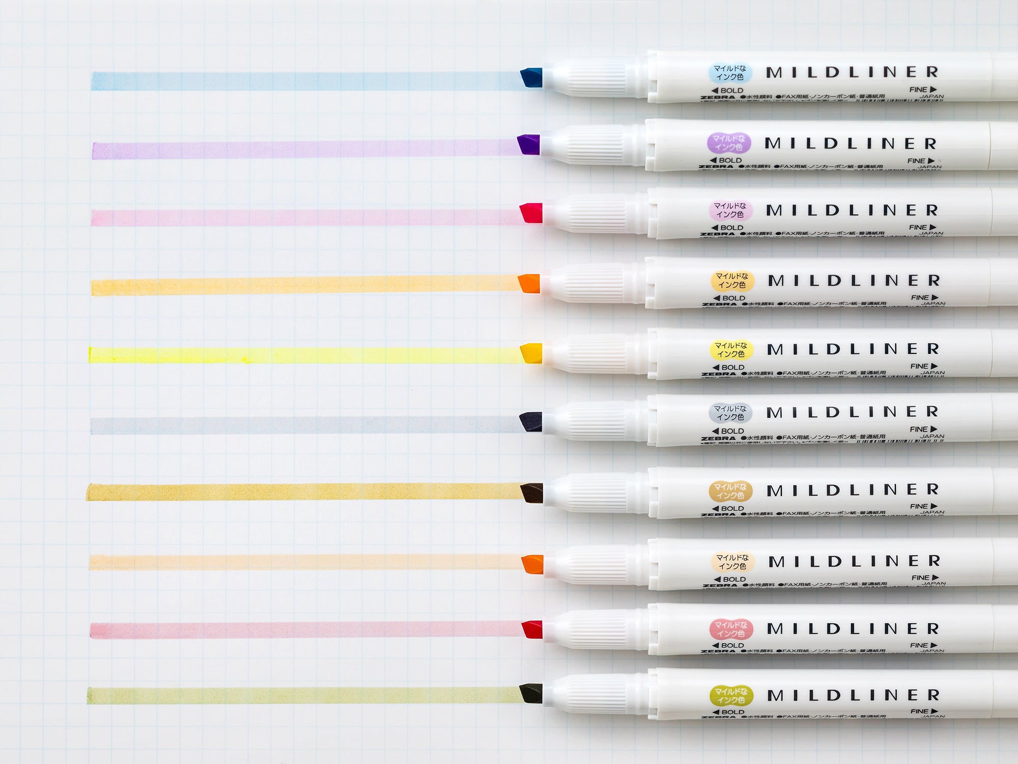 ZEBRA WKT7 Mildliner Highlighter Sherbet Yellow