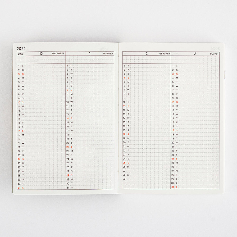 HOBONICHI TECHO 2024 Planner English A6