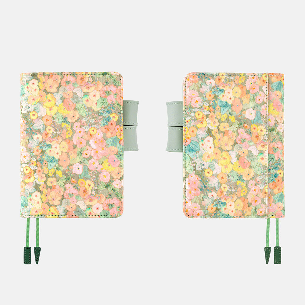 HOBONICHI TECHO 2024 A6 Liberty Fabrics Hollyhocks Orange (Cover Only)