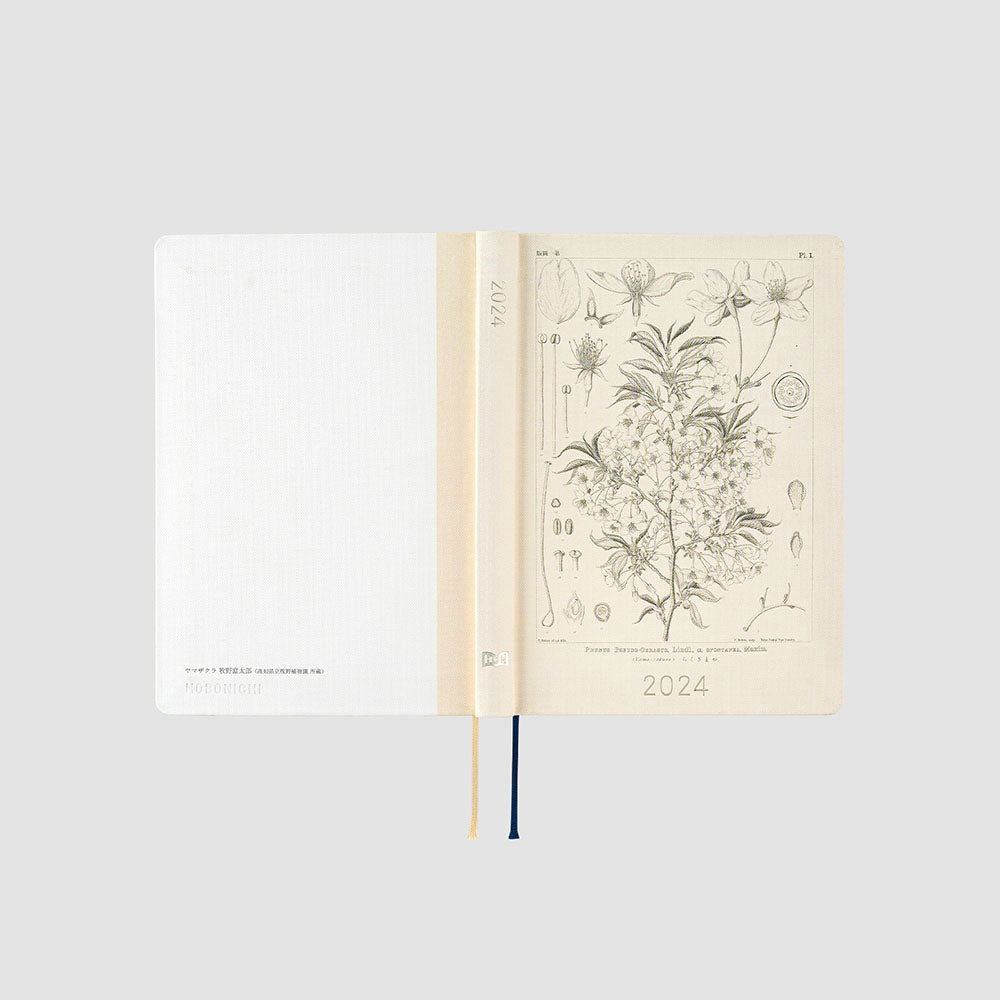 HOBONICHI 2024 Plain Notebook Yamazakura A6