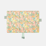 HOBONICHI TECHO 2024 A5 Liberty Fabrics Hollyhocks Orange (Cover Only)