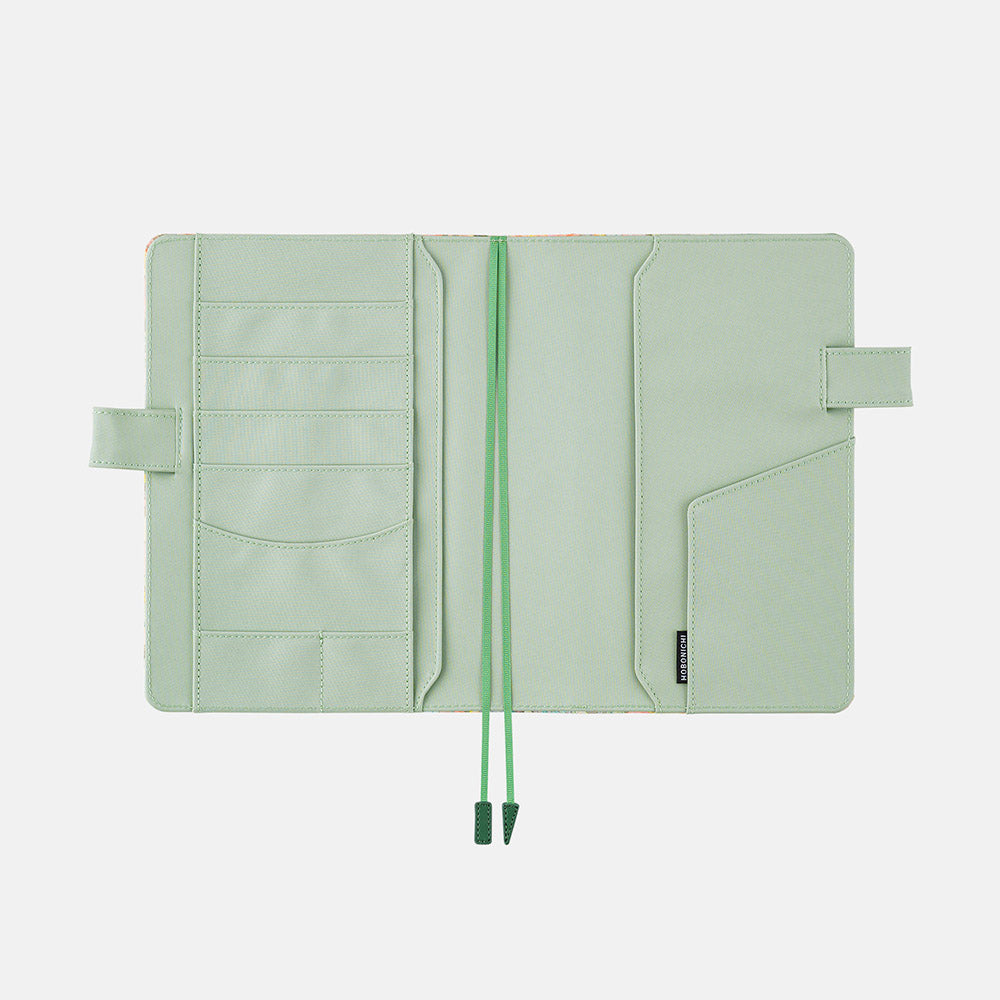 HOBONICHI TECHO 2024 A5 Liberty Fabrics Hollyhocks Orange (Cover Only)