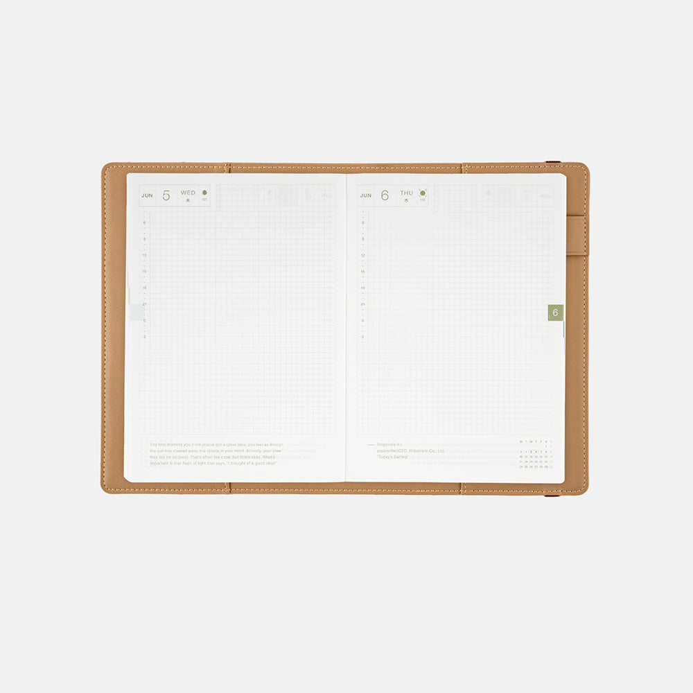 HOBONICHI TECHO 2024 A5 Have A Nice Day! Almond (Cover Only)