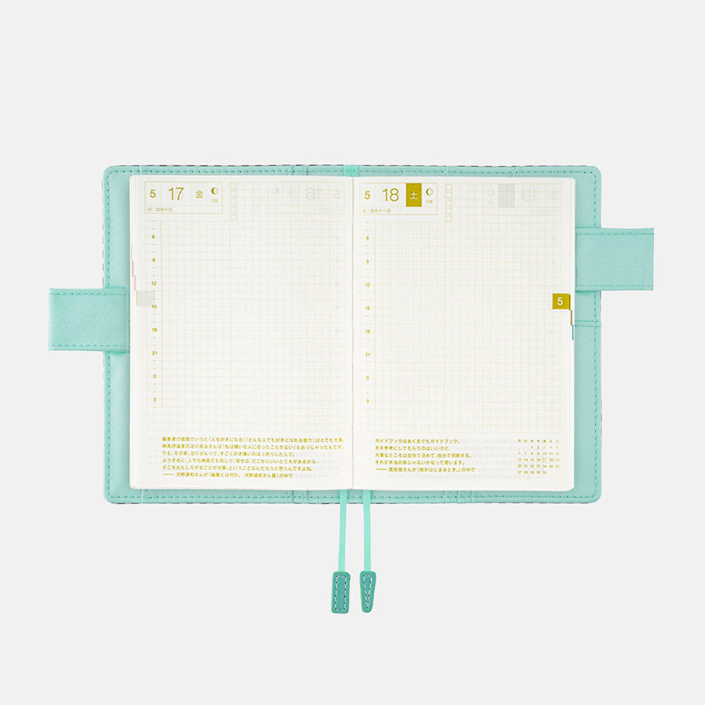 HOBONICHI TECHO 2024 A6 Gingham Black (Cover Only)