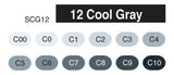 COPIC Sketch Marker 12Cols Set CG