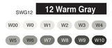 COPIC Sketch Marker 12Cols Set WG