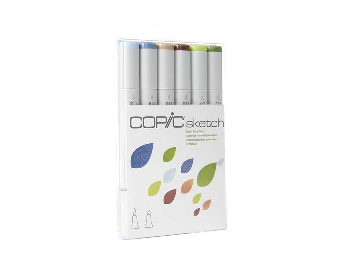 COPIC Sketch Marker 6Cols Set Earth