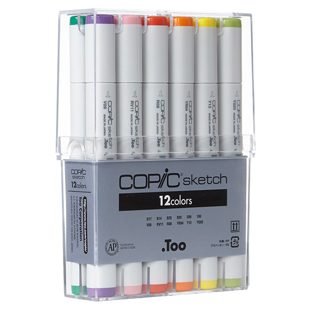 COPIC Sketch Marker 12Cols Set Basic