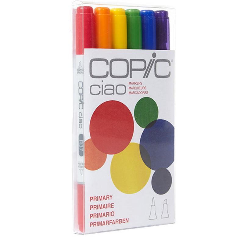 COPIC Ciao Marker 6Cols Set 2 Primary