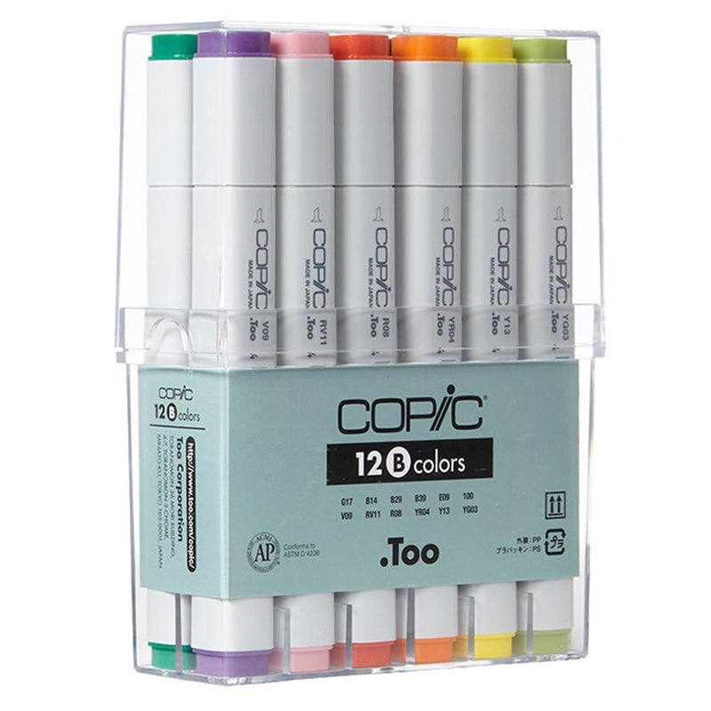 COPIC Classic Marker 12BCols Set Basic