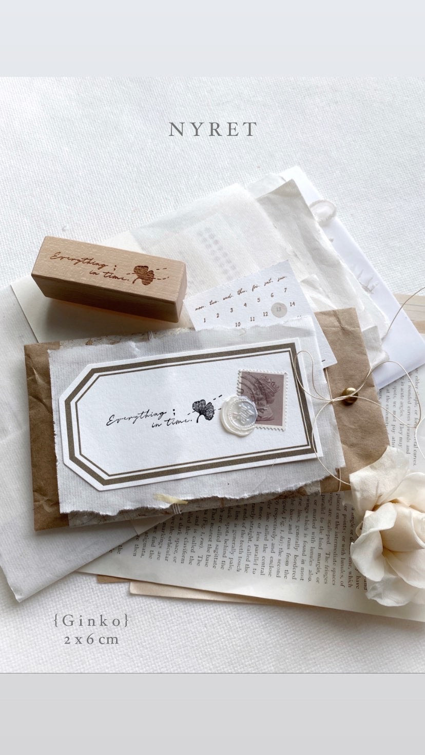 NYRET Rubber Stamp - Ginko