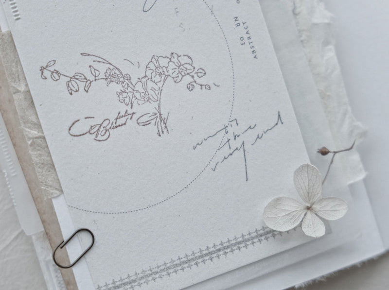 JIEYANOW ATELIER Rubber Stamp Orchid Bouquet
