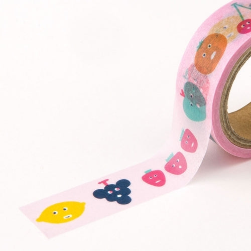 AIUEO Masking Tape Fruits Mix