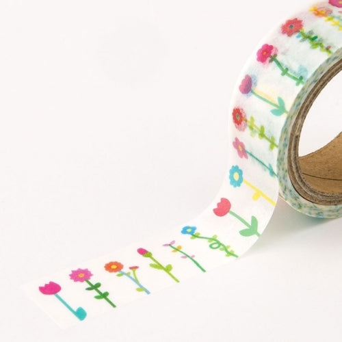 AIUEO Masking Tape Flower Colorful