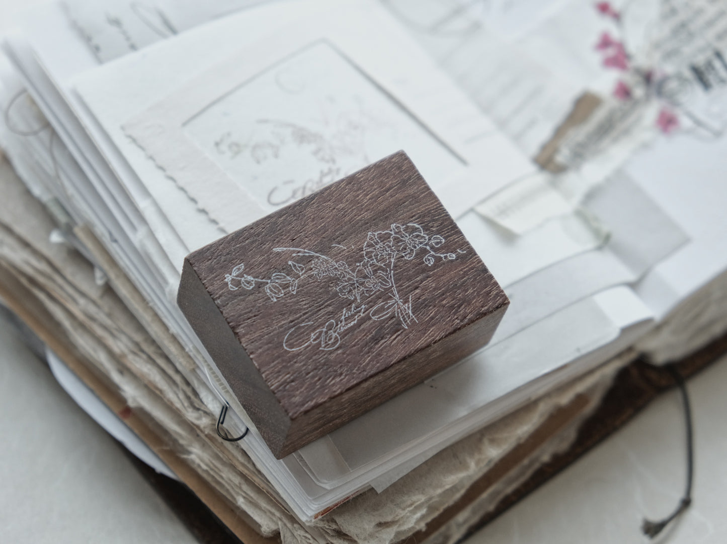 JIEYANOW ATELIER Rubber Stamp Orchid Bouquet