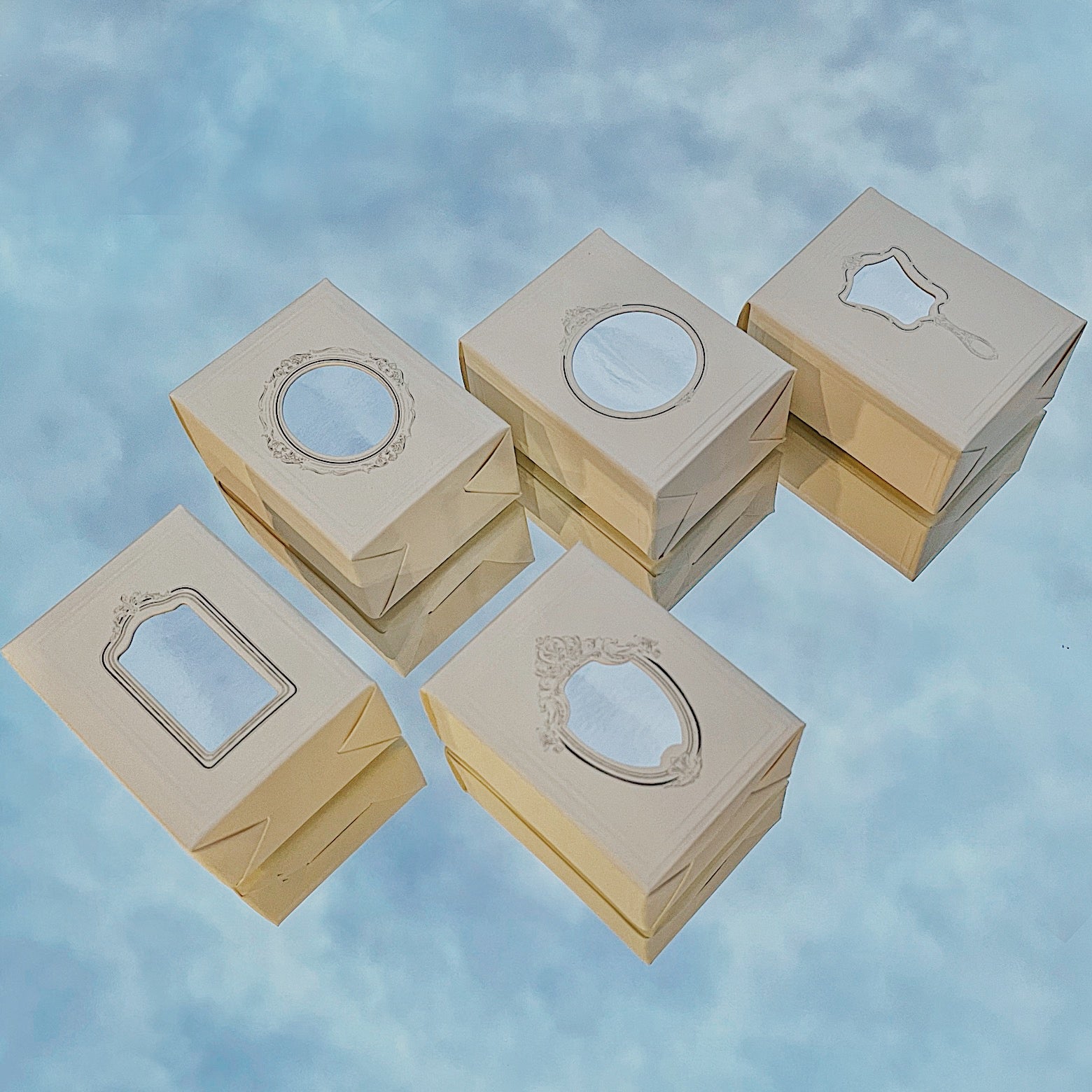 JIEYANOW ATELIER Rubber Stamp Oval Mirror