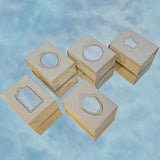 JIEYANOW ATELIER Rubber Stamp Oval Mirror