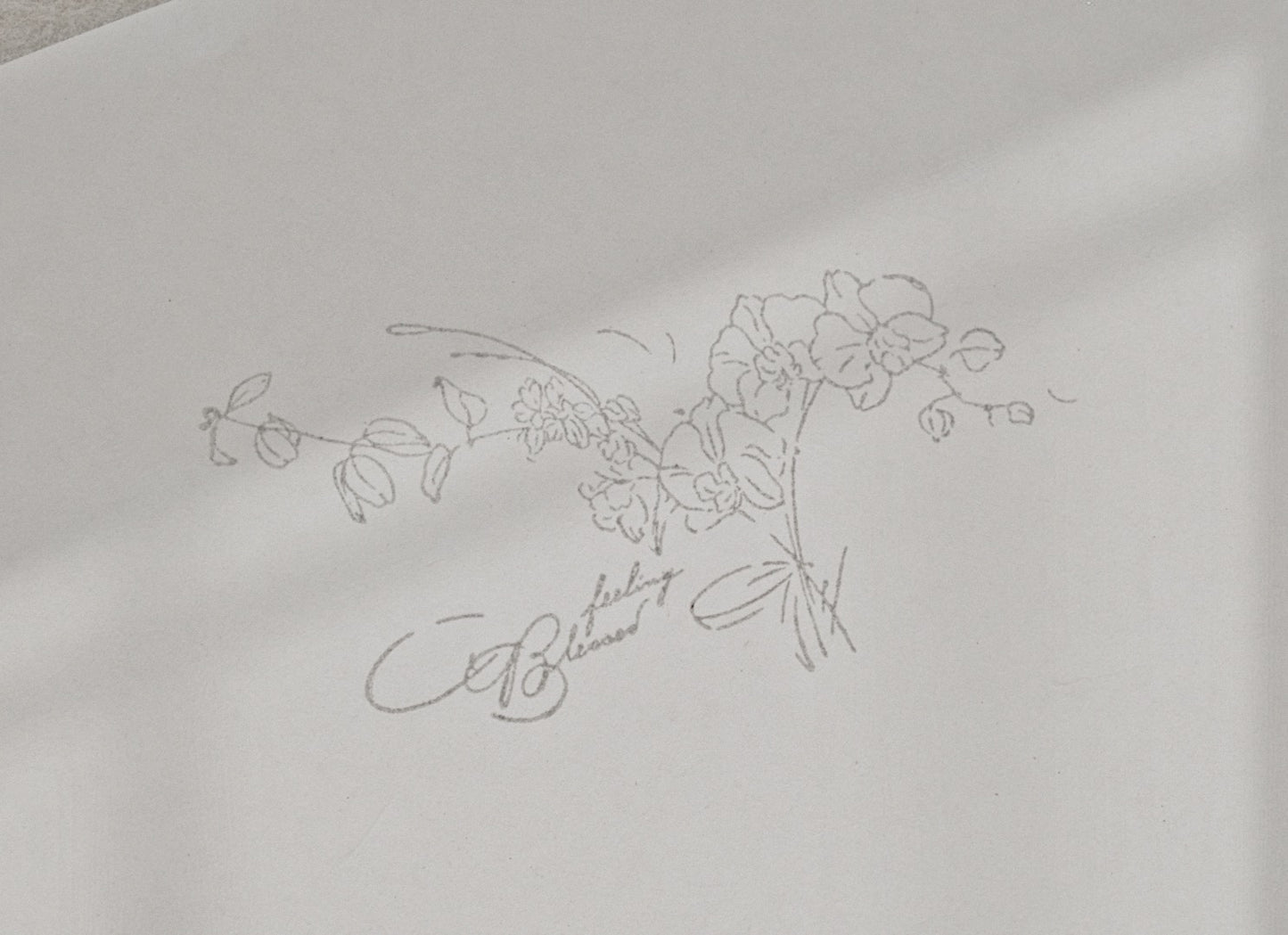 JIEYANOW ATELIER Rubber Stamp Orchid Bouquet