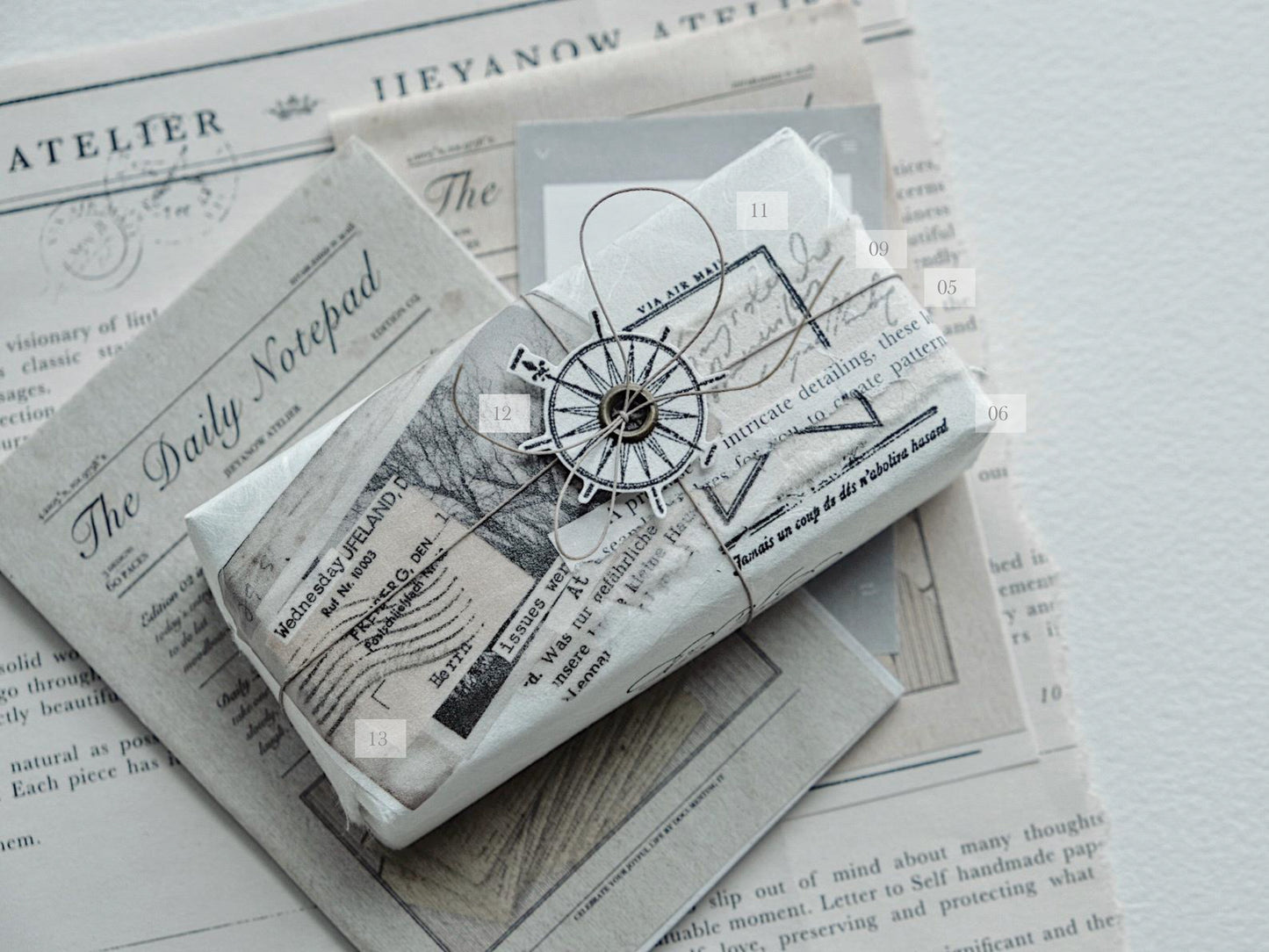 JIEYANOW ATELIER Rubber Stamp Bon Voyage Series Aesthetic Words 02