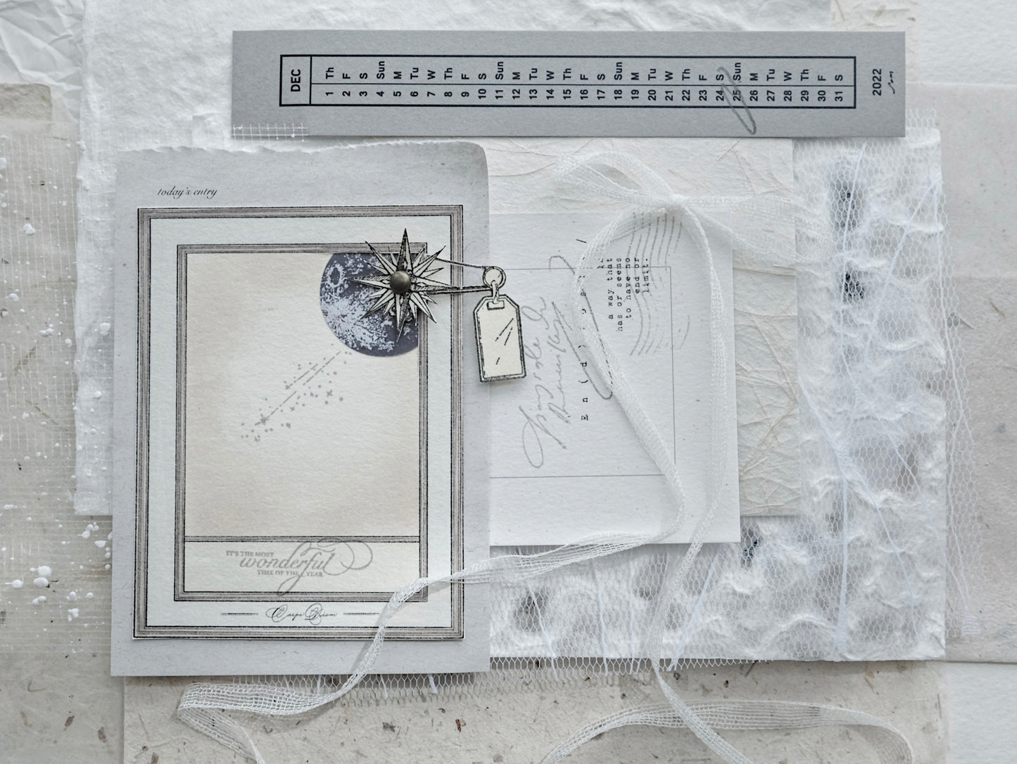 JIEYANOW ATELIER Rubber Stamp Christmas Special Wishing Star