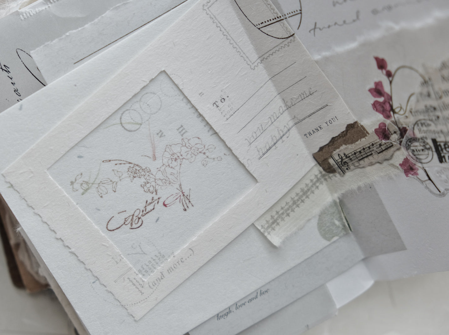 JIEYANOW ATELIER Rubber Stamp Orchid Bouquet