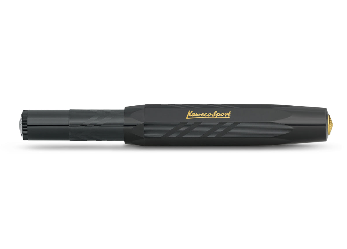 KAWECO Classic Sport Guilloche 1935 Fountain Pen Black Fine