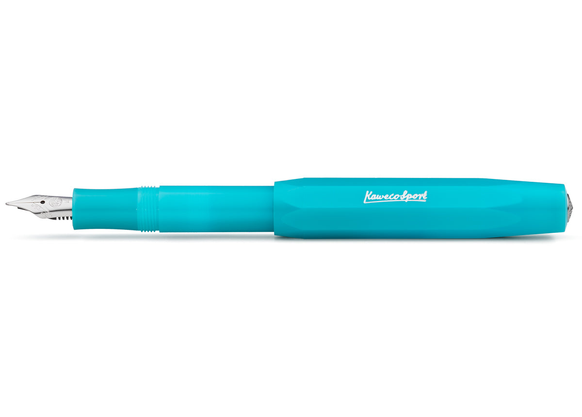 KAWECO Frosted Sport Fountain Pen Light Blueberry Medium
