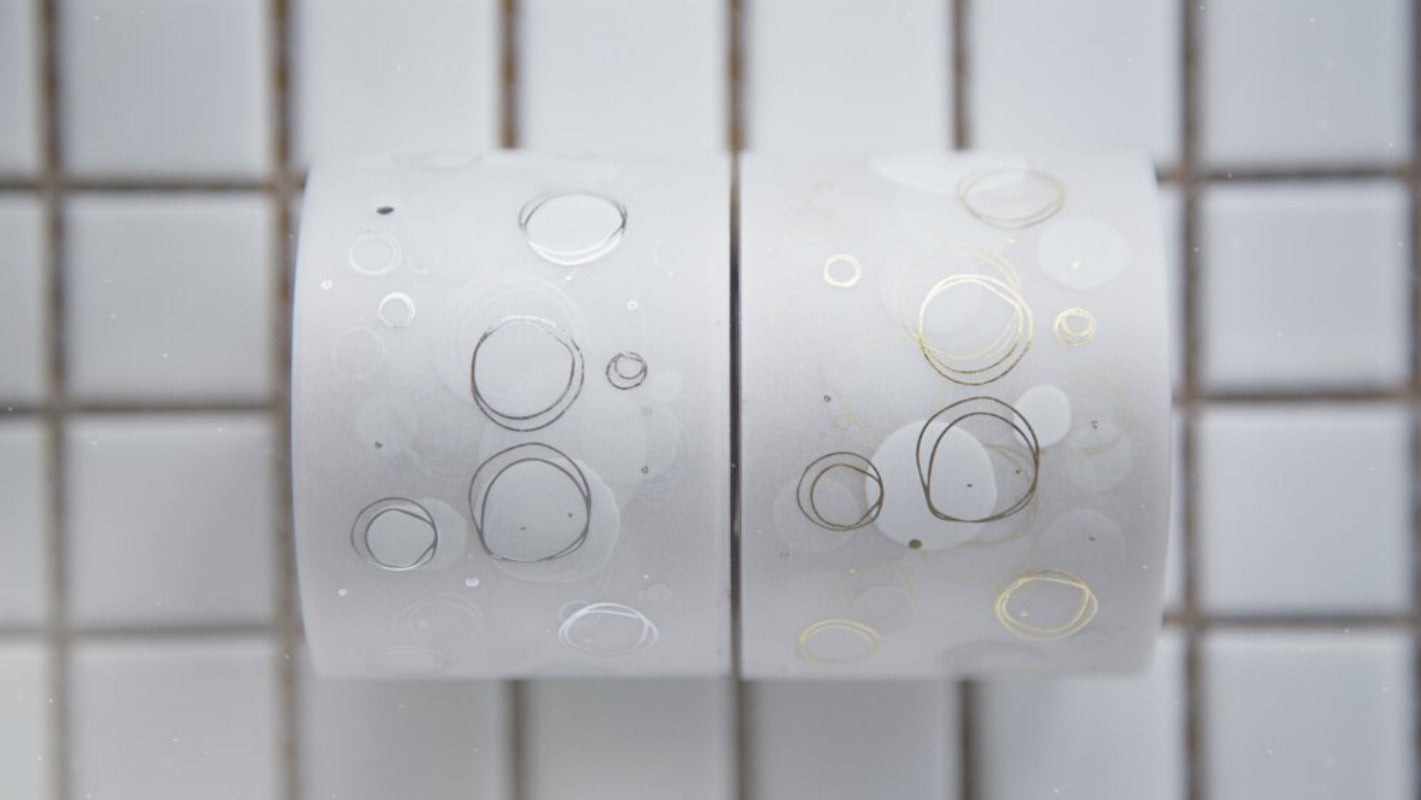 MODAIZHI Bokeh Bubble Tea Washi Tape Gold