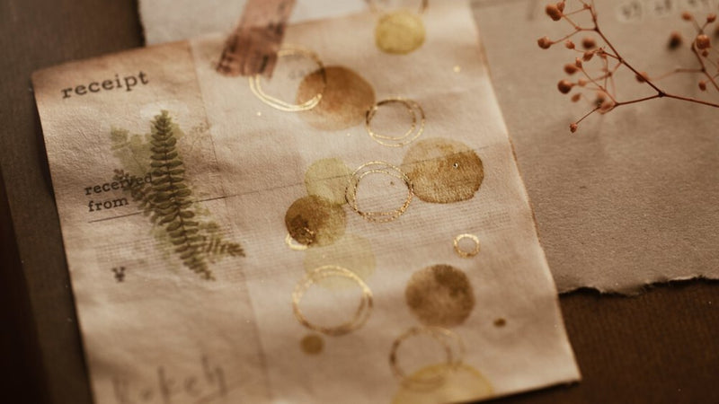 MODAIZHI Bokeh Diamond Dust Tracing Paper Tape Gold