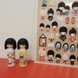 SUATELIER Stickers Kokeshi