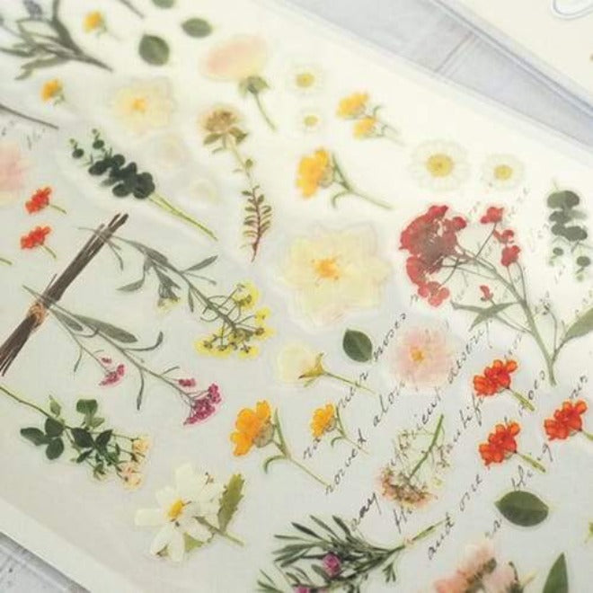 SUATELIER Stickers Flower Letter