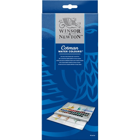 W&N Cotman Watercolor Studio Half Pan Set