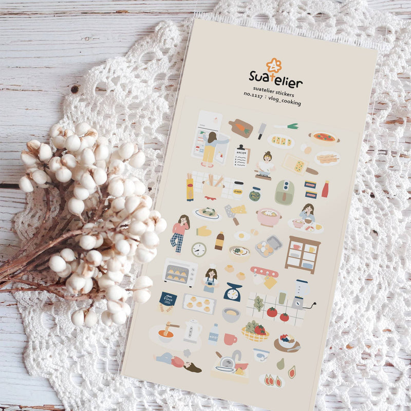 SUATELIER Stickers Vlog Cooking