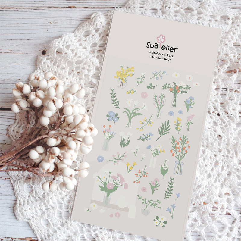 SUATELIER Stickers Fleur