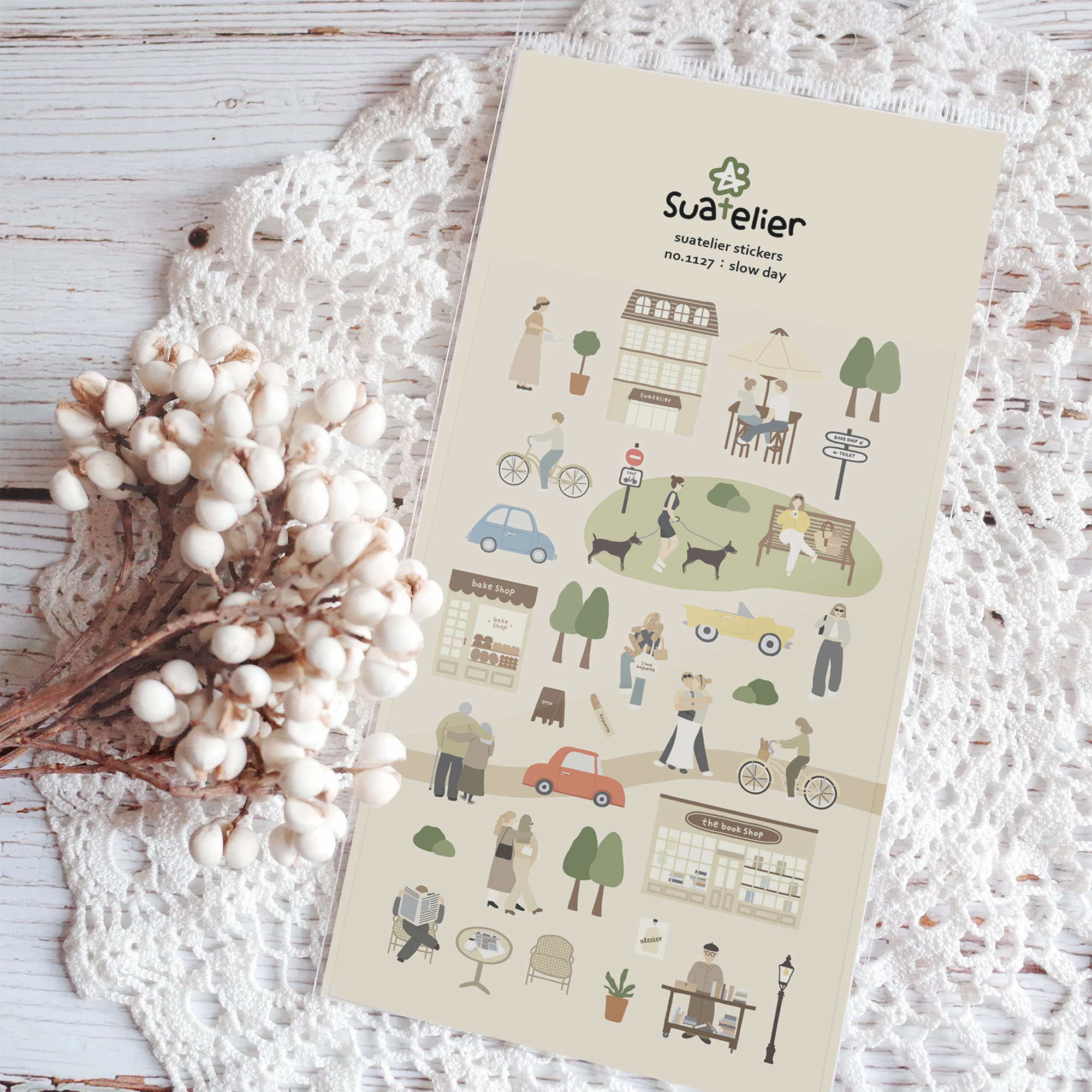 SUATELIER Stickers Slow Day