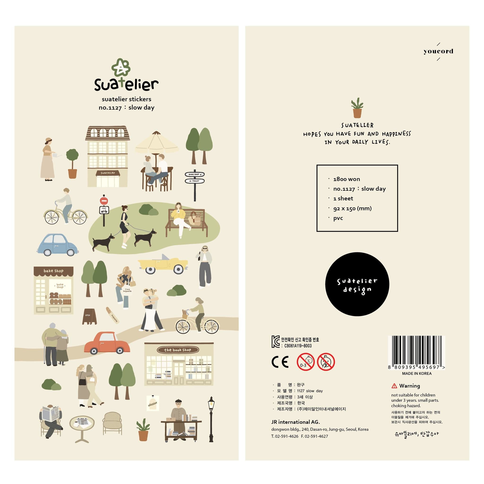 SUATELIER Stickers Slow Day