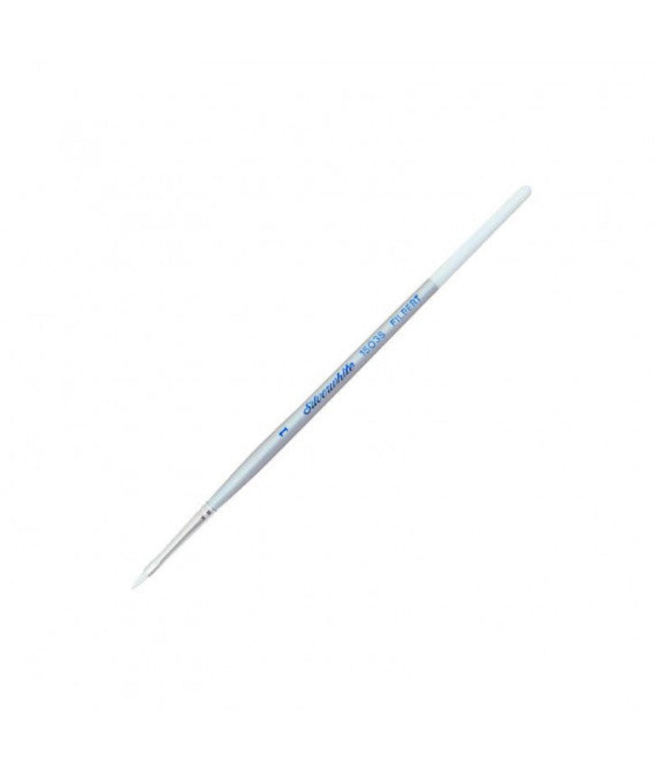 SILVERWhite White Taklon Short - Filbert 1