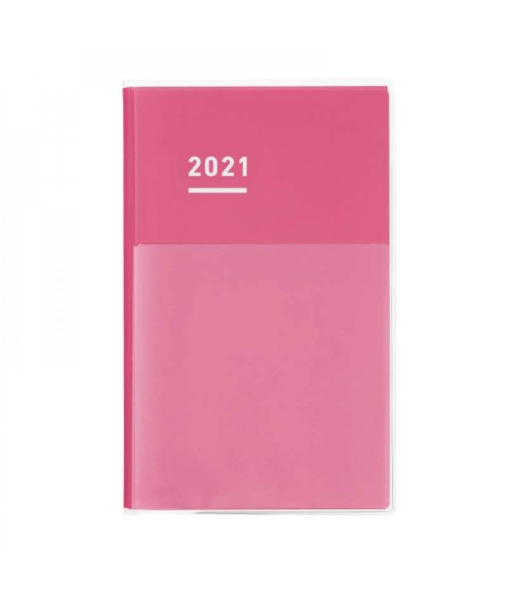 KOKUYO 2021 Jibun Techo Diary Mini Clear-Pink