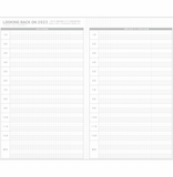 KOKUYO 2023 Jibun Techo Diary Clear White