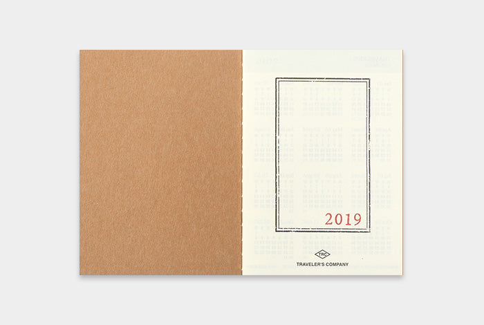 TRAVELER'S 2019 Notebook Passport Size Refill