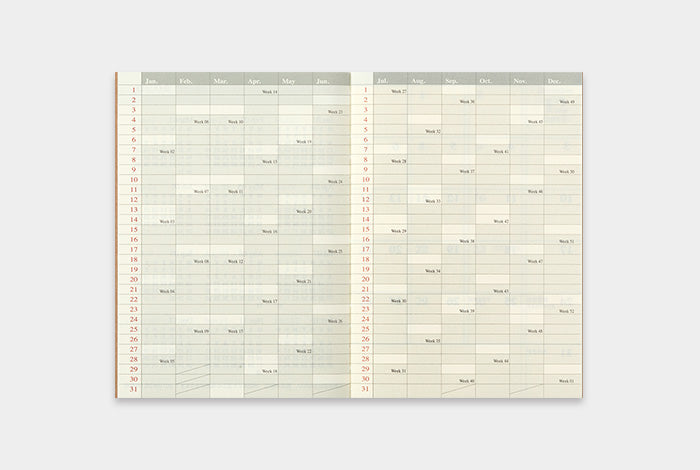 TRAVELER'S 2019 Notebook Passport Size Refill