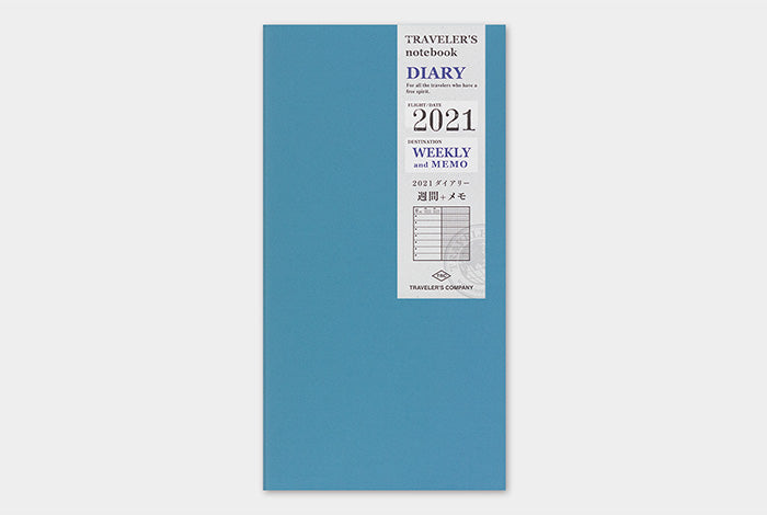 TRAVELER'S Notebook Refill 2021 Weekly + Memo